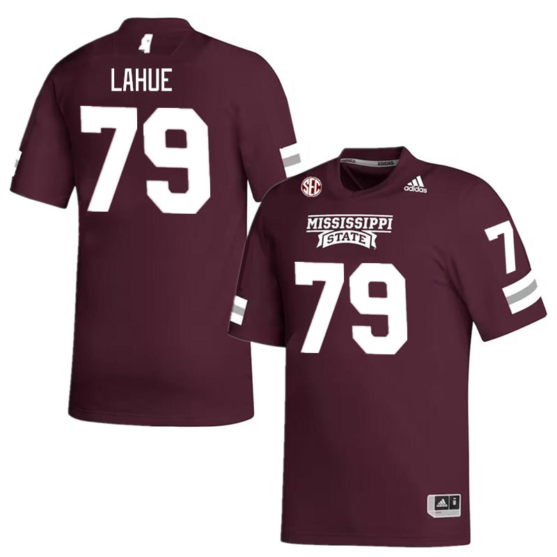 Men #79 Jakson LaHue Mississippi State Bulldogs College Football Jerseys Stitched Sale-Maroon - Click Image to Close